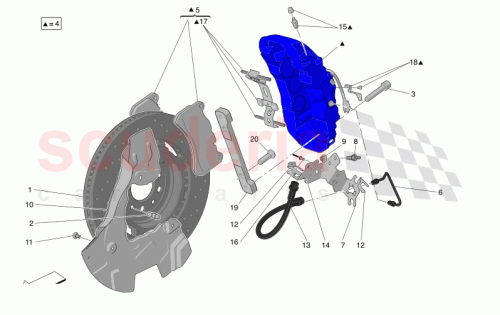 Part Diagram for Maserati 673003654