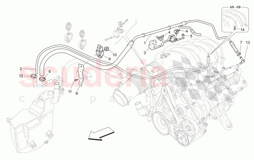 Part Diagram for Maserati 211587