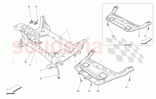 Part Diagram for Maserati 670035435