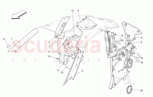 Part Diagram for Maserati 89373300