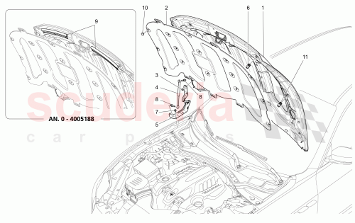 Part Diagram for Maserati 670002084
