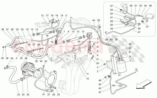 Part Diagram for Maserati 214008