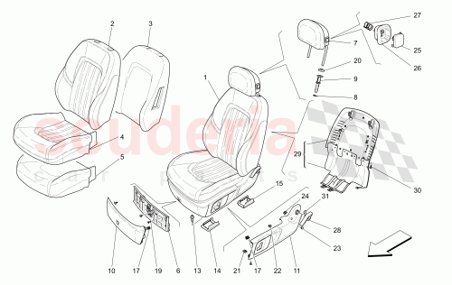 Part Diagram for Maserati 673000271