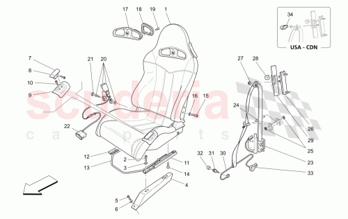 Part Diagram for Maserati 30921336