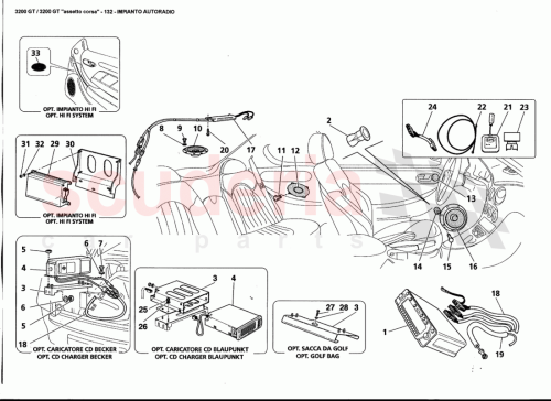 Part Diagram for Maserati 12602474