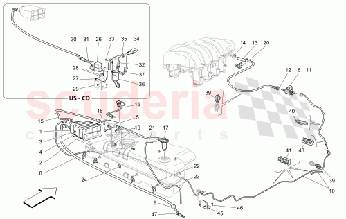 Part Diagram for Maserati 247342