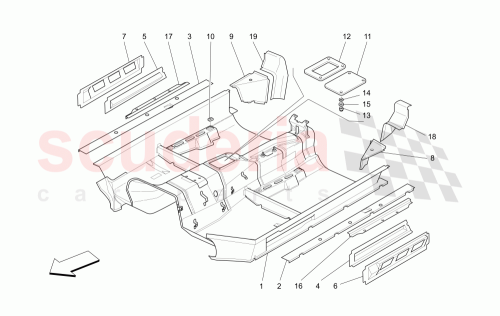 Part Diagram for Maserati 66424000