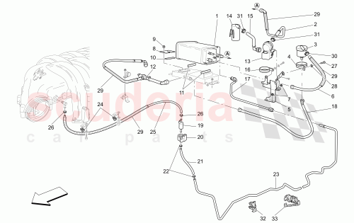 Part Diagram for Maserati 186003