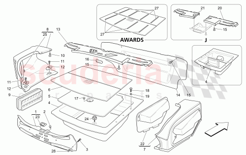 Part Diagram for Maserati 67609200
