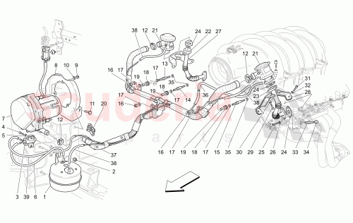 Part Diagram for Maserati 204417