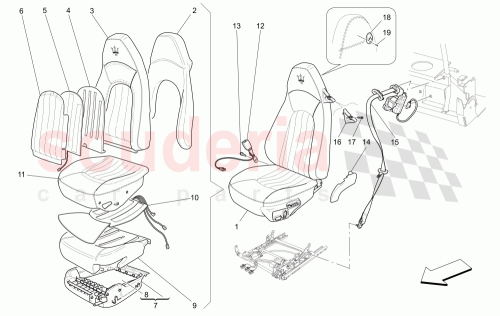 Part Diagram for Maserati 980138223
