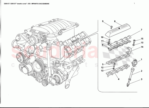 Part Diagram for Maserati 571085101
