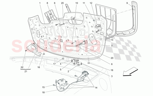 Part Diagram for Maserati 83256800