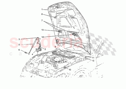 Part Diagram for Maserati 80085600