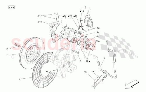 Part Diagram for Maserati 673006263