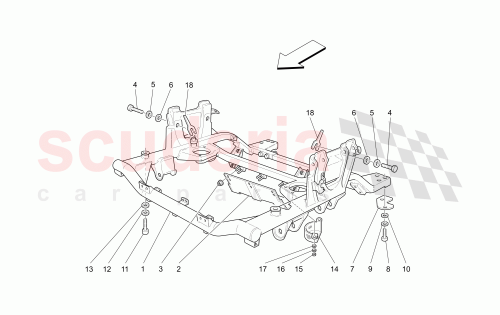 Part Diagram for Maserati 11198674