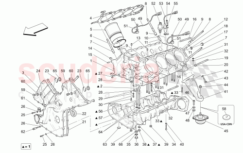 Part Diagram for Maserati 980020000