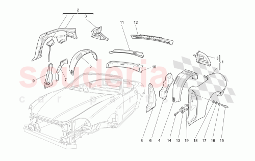 Part Diagram for Maserati 66053000