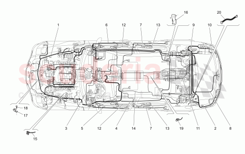 Part Diagram for Maserati 224075