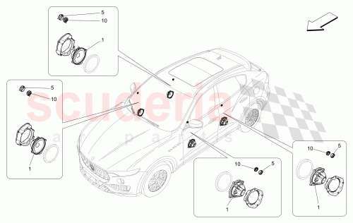 Part Diagram for Maserati 670036368