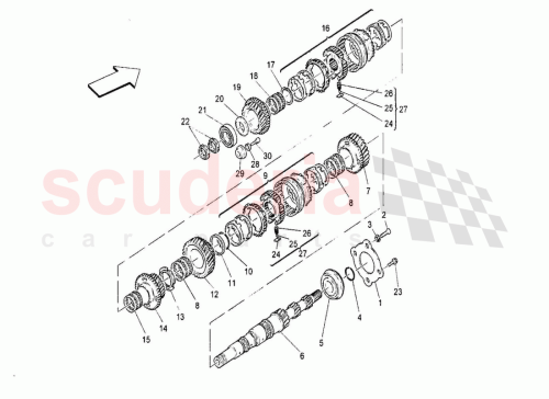 Part Diagram for Maserati 220014