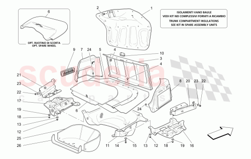 Part Diagram for Maserati 66378900
