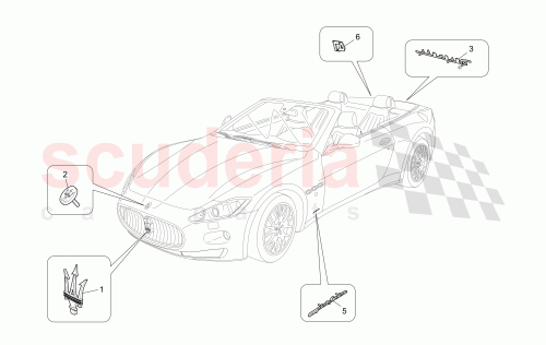 Part Diagram for Maserati 84633200