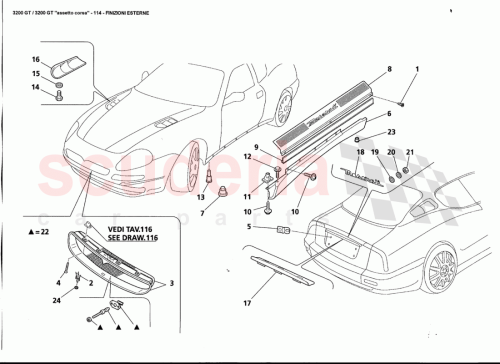 Part Diagram for Maserati 980000987