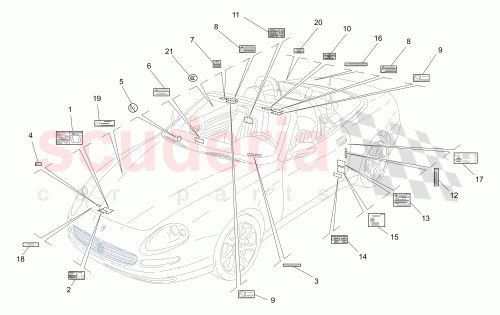 Part Diagram for Maserati 210865