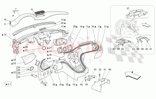 Part Diagram for Maserati 68755410