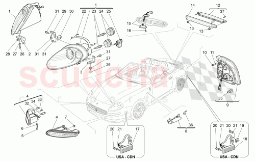 Part Diagram for Maserati 208125049