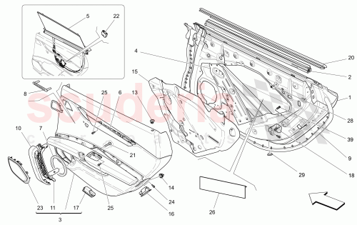 Part Diagram for Maserati 673003891