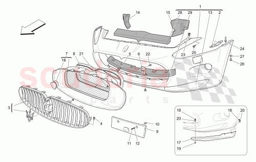 Part Diagram for Maserati 68635500