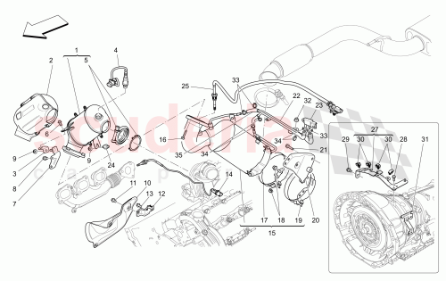 Part Diagram for Maserati 670009039