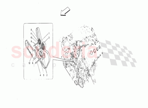Part Diagram for Maserati 214271