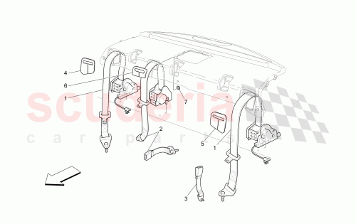 Part Diagram for Maserati 980139401