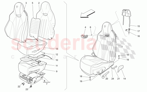 Part Diagram for Maserati 959723001