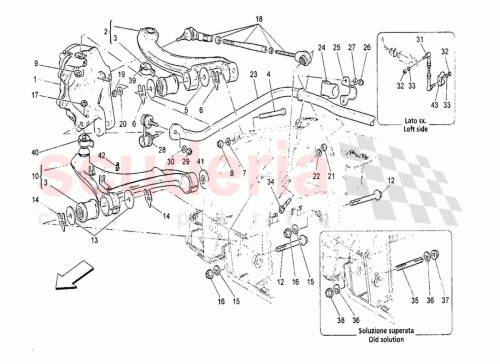 Part Diagram for Maserati 198047