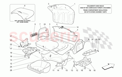 Part Diagram for Maserati 66959800
