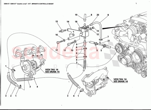 Part Diagram for Maserati 13119570