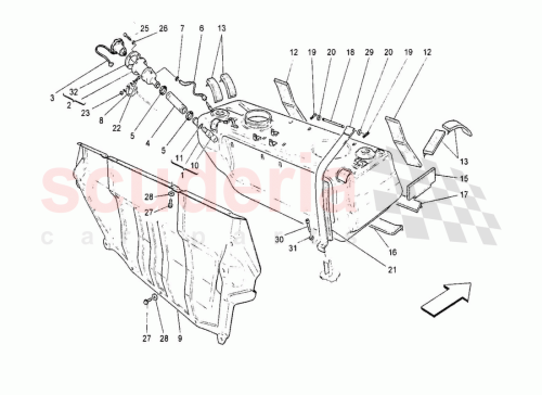 Part Diagram for Maserati 258555