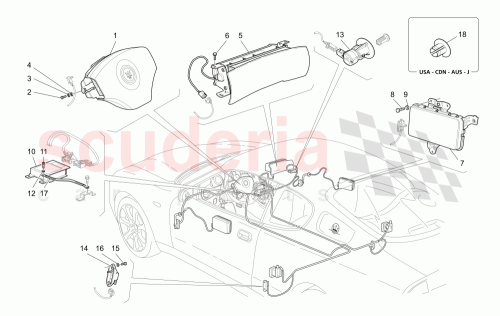 Part Diagram for Maserati 198674