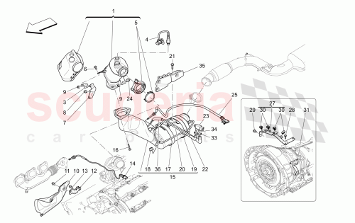 Part Diagram for Maserati 670034567