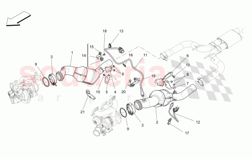 Part Diagram for Maserati 670009075