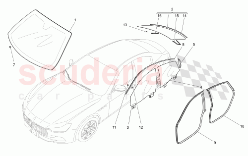 Part Diagram for Maserati 673003589
