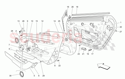 Part Diagram for Maserati 89404648