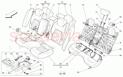 Part Diagram for Maserati 673004359