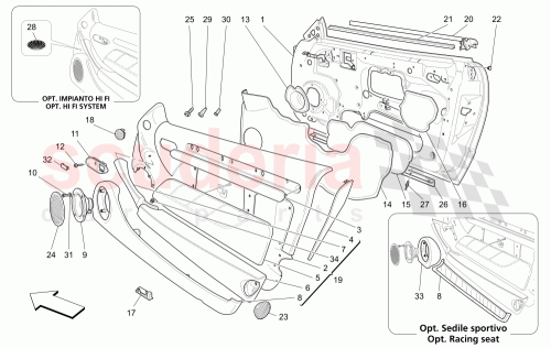 Part Diagram for Maserati 68372109