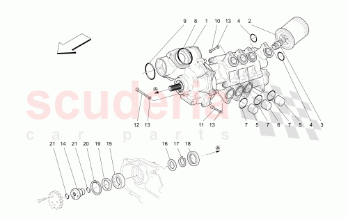 Part Diagram for Maserati 140071