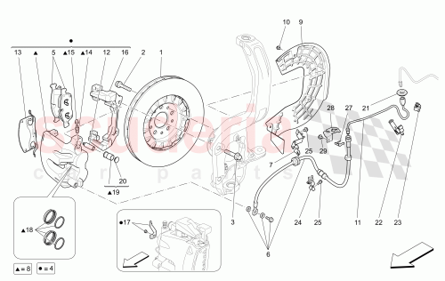 Part Diagram for Maserati 673004413